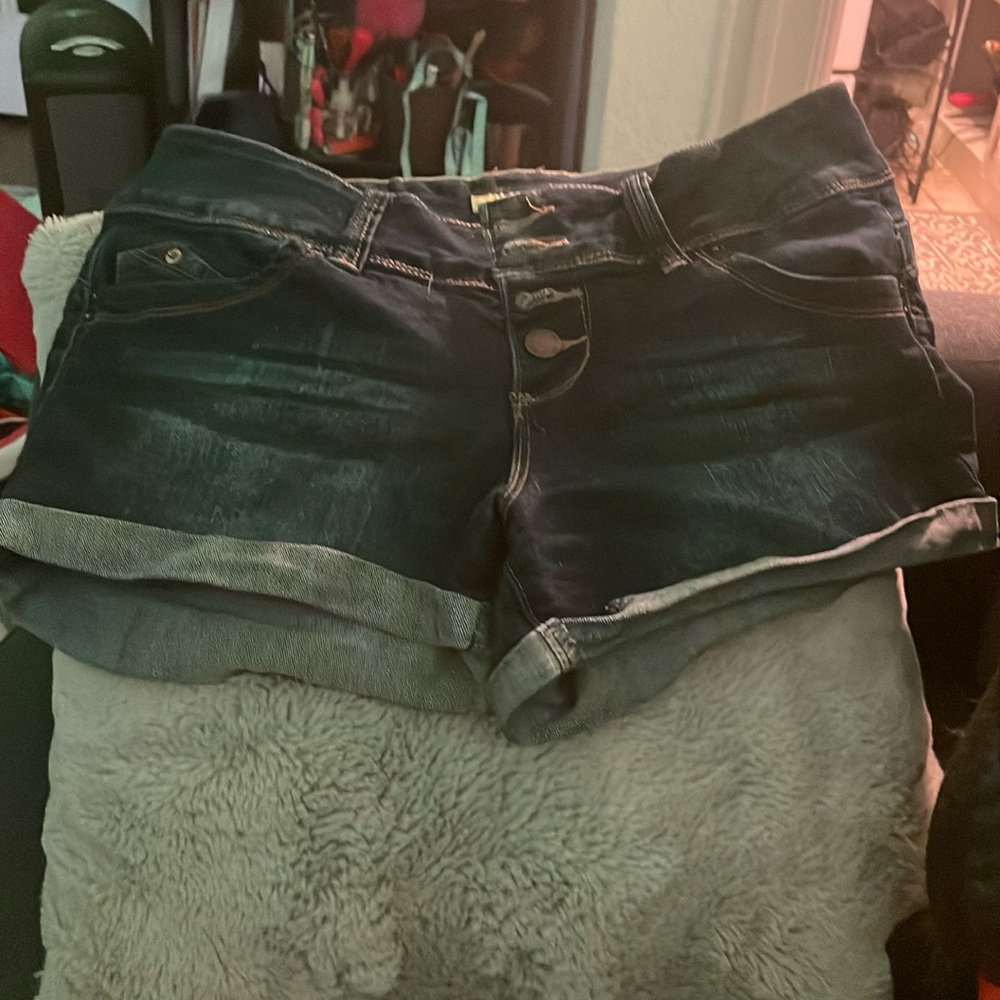 Dark Blue Short Shorts